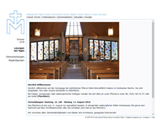 Tablet Screenshot of mariae-himmelfahrt-berlin.de